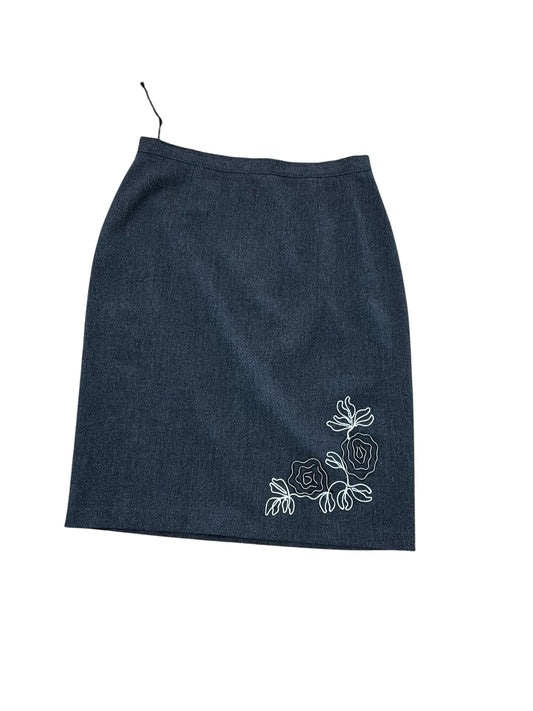 Skirt Midi By Dressbarn In Grey, Size:M