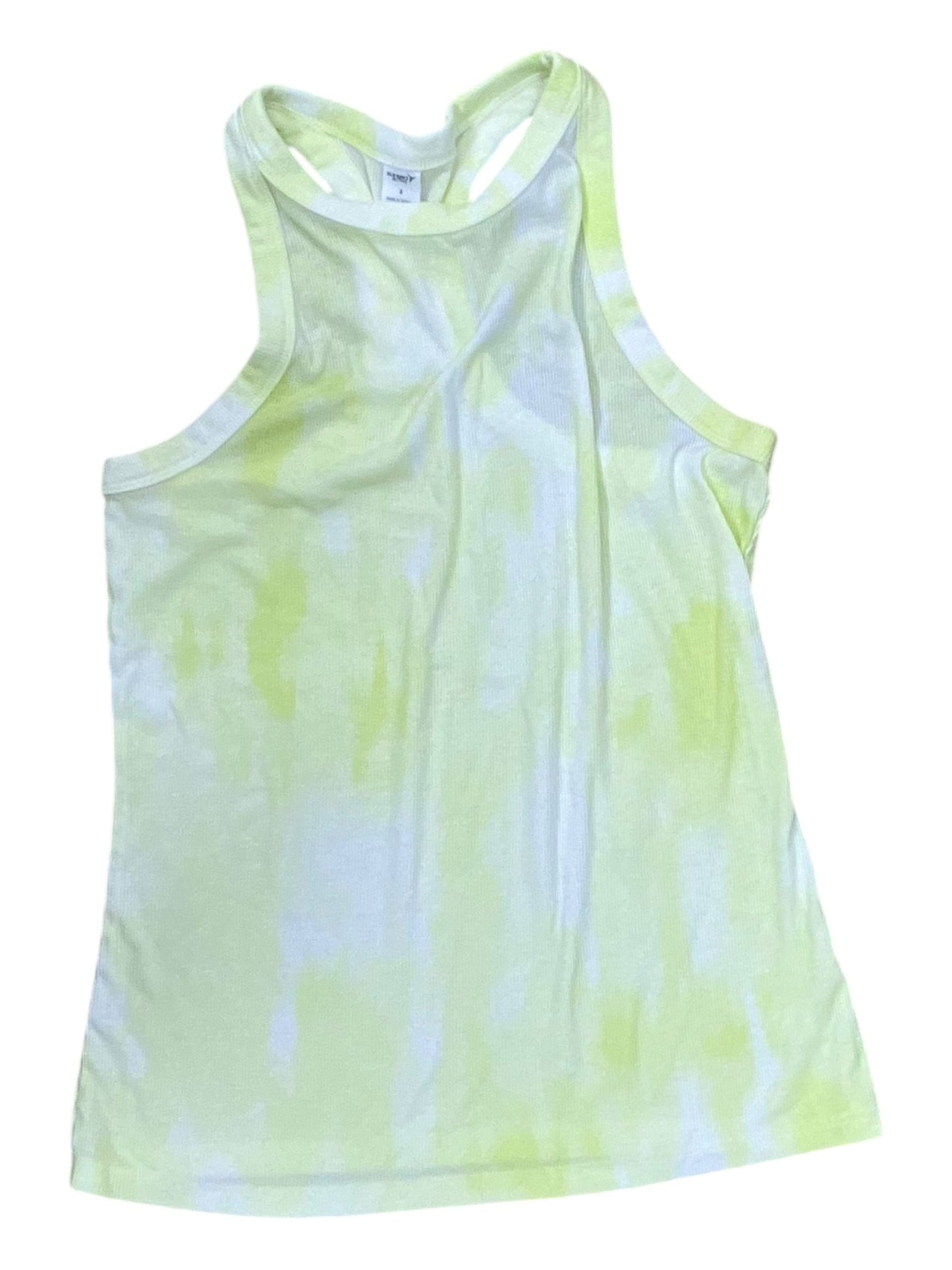 Tank Top By Old Navy In White & Yellow, Size:M