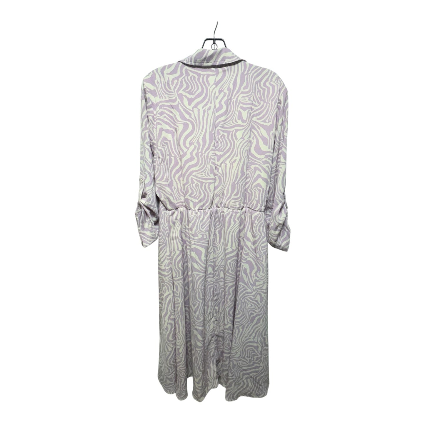 Dress Casual Midi By Torrid In Purple & White, Size: 2x