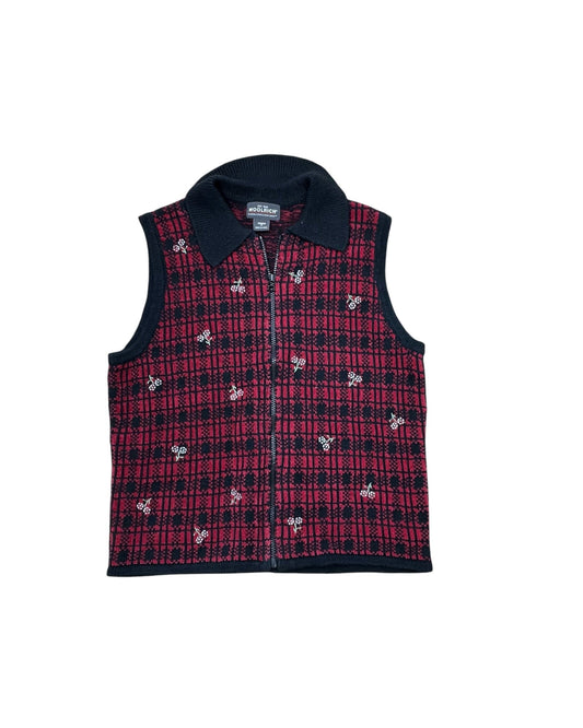 Vest Other By Woolrich In Black & Red, Size:M