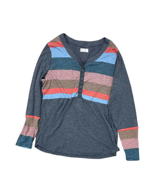 Top Ls By Maurices In Grey, Size:1X
