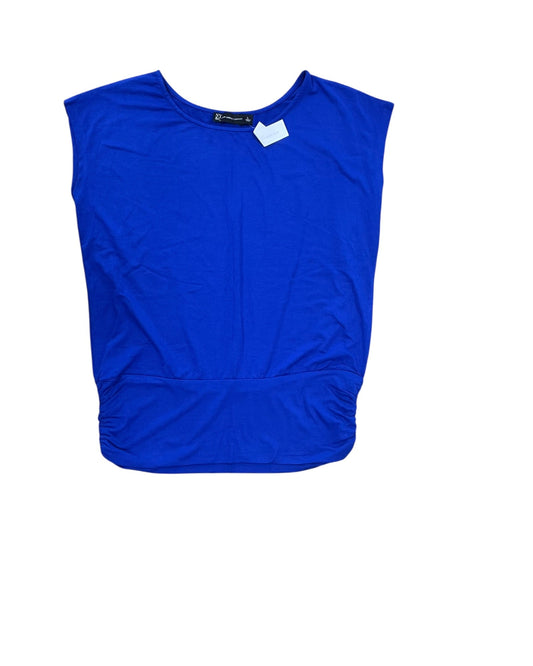 Blouse Sleeveless By New York And Co In Blue, Size:L