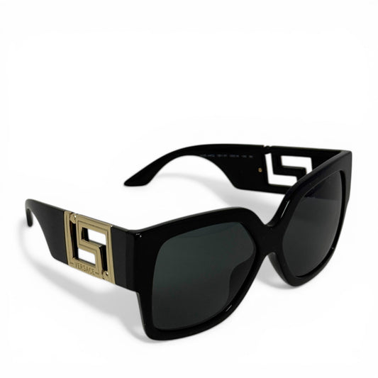 Oversized Square Sunglasses Luxury Designer By Versace, Size: Large
