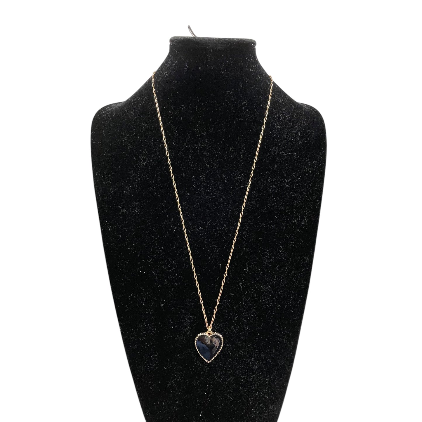 Necklace Pendant By Loft In Black & Gold