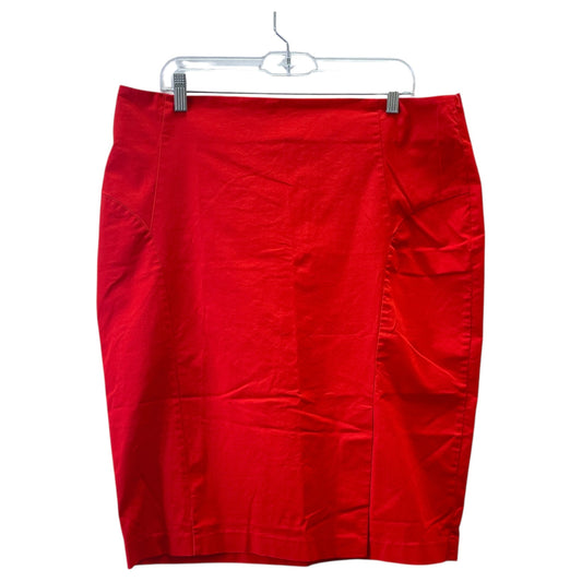 Skirt Maxi By New York And Co In Red, Size:18