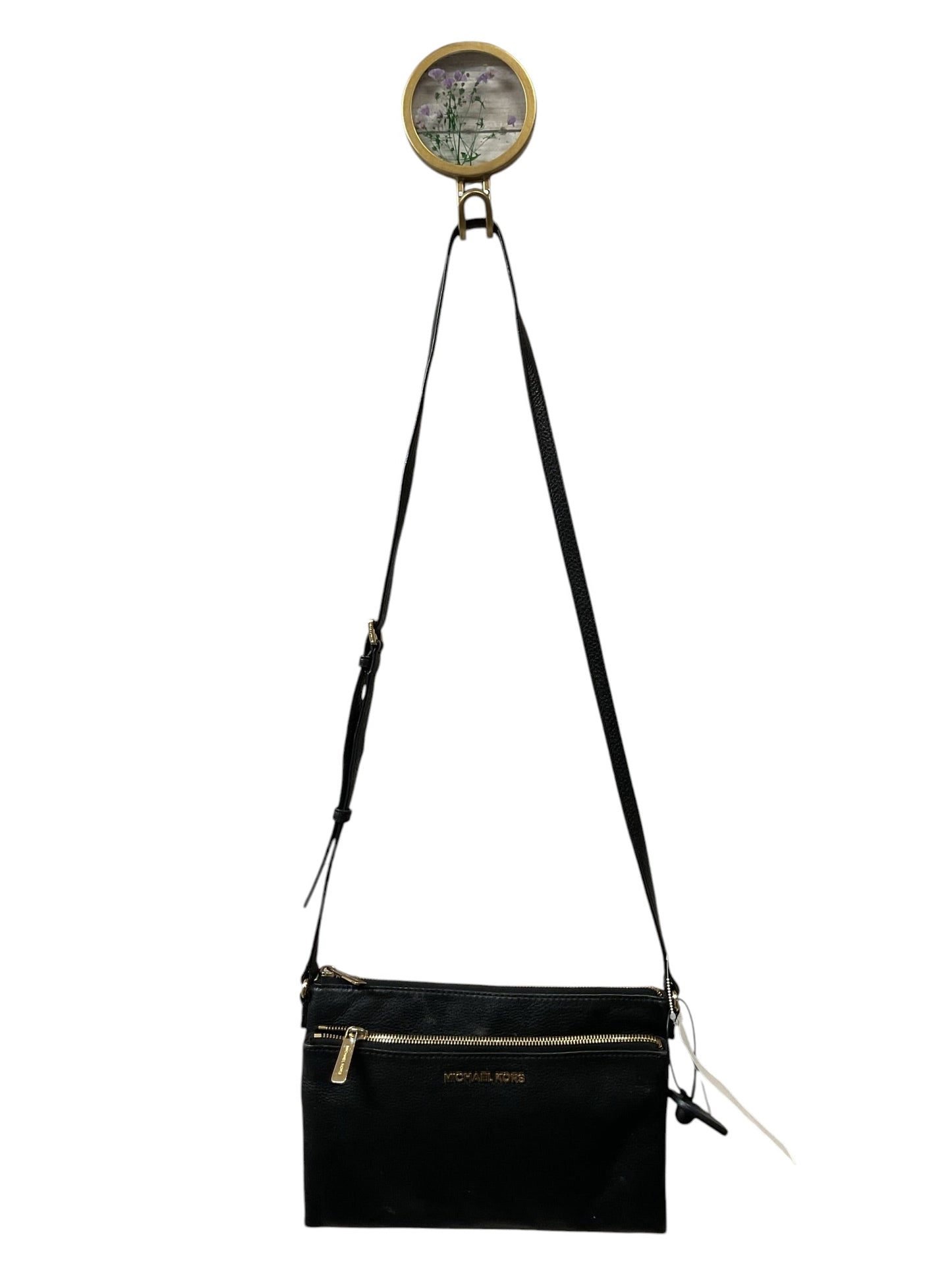 Crossbody Designer By Michael Kors In Black, Size:Medium