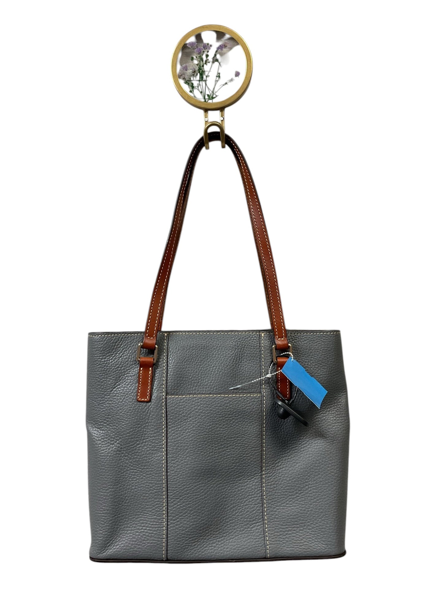 Handbag Designer By Dooney And Bourke In Grey, Size:Medium