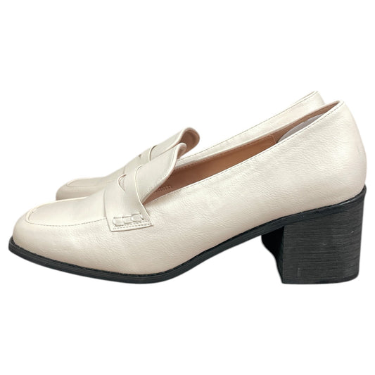 Shoes Heels Block By New York And Co In White, Size:11