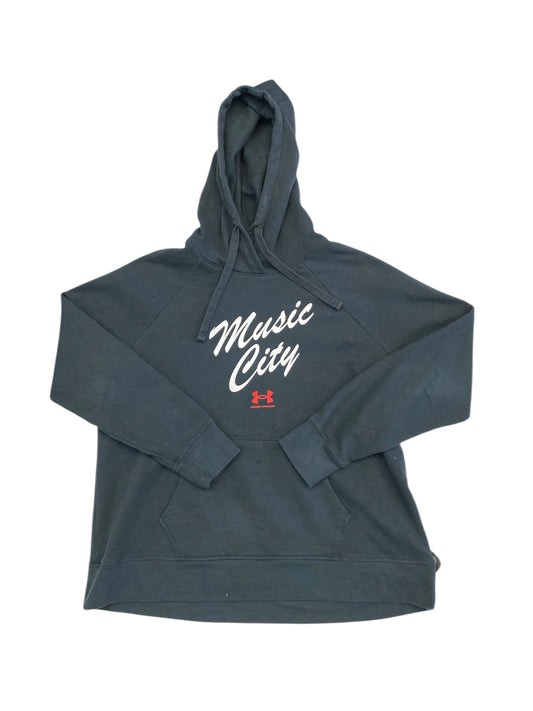 Athletic Sweatshirt Hoodie By Under Armour In Black, Size:Xl