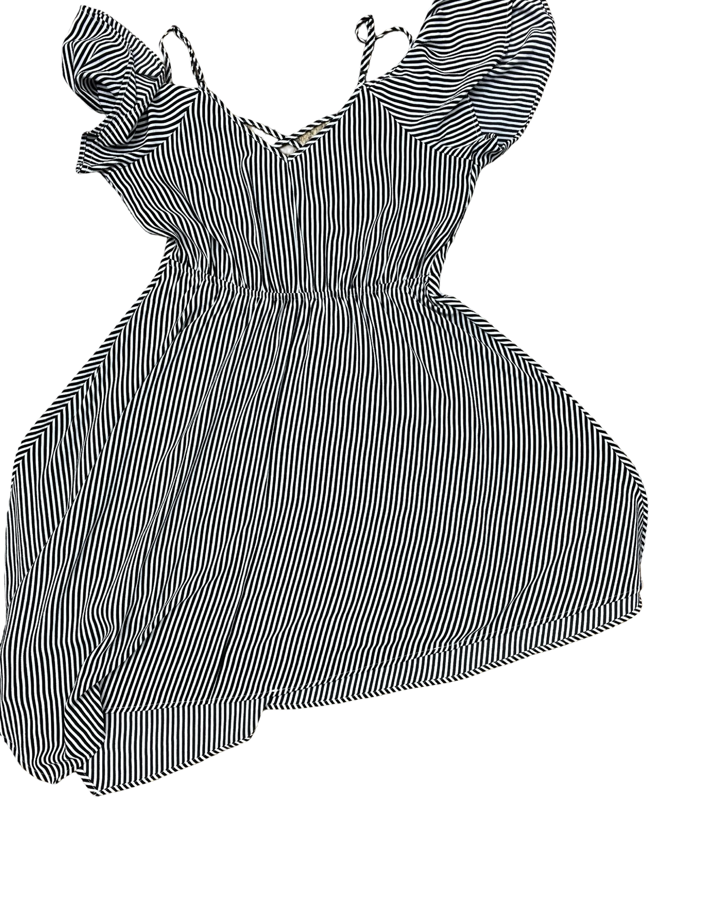 Dress Casual Midi By Maurices In Black & White, Size:M
