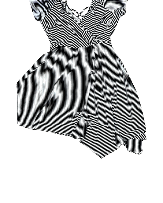 Dress Casual Midi By Maurices In Black & White, Size:M