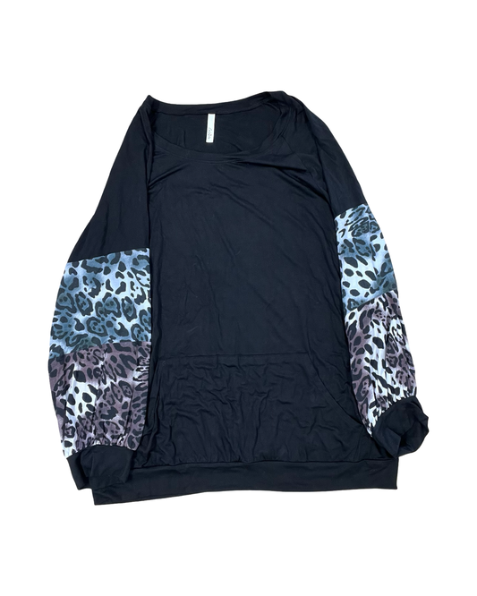 Top Ls By Celeste In Black, Size:3X