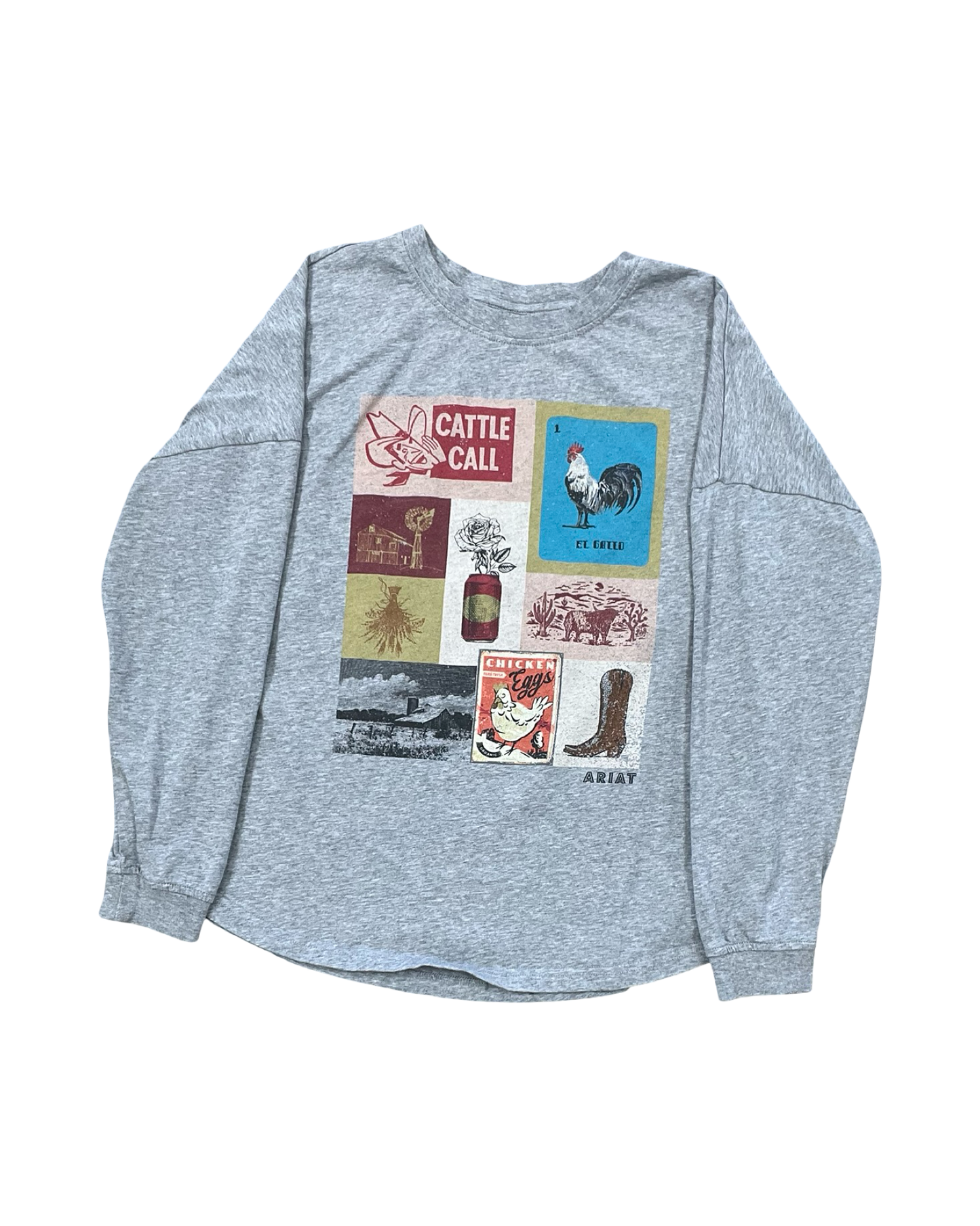 Top Ls By Ariat In Grey, Size:M