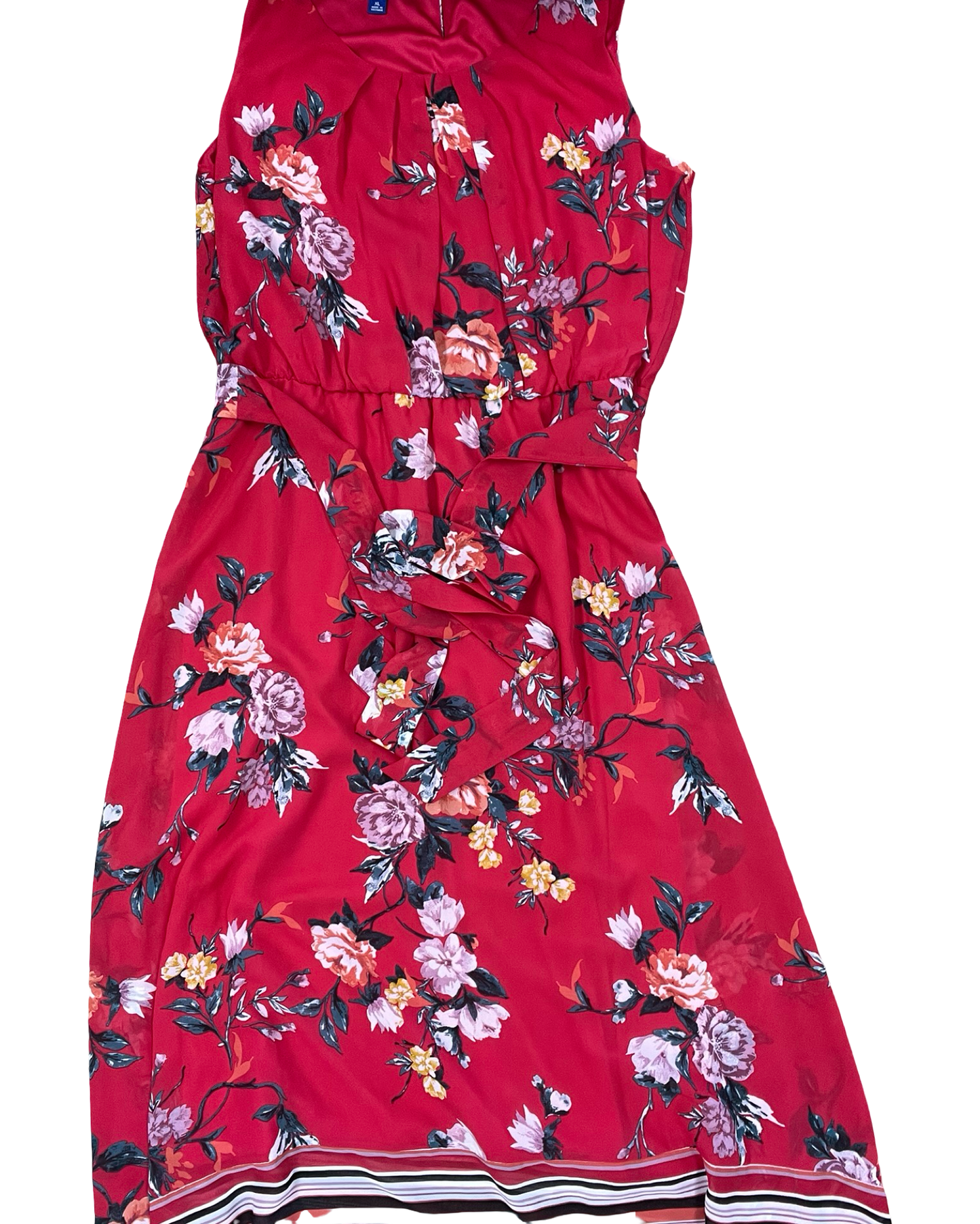 Dress Casual Midi By Apt 9 In Red, Size:Xl