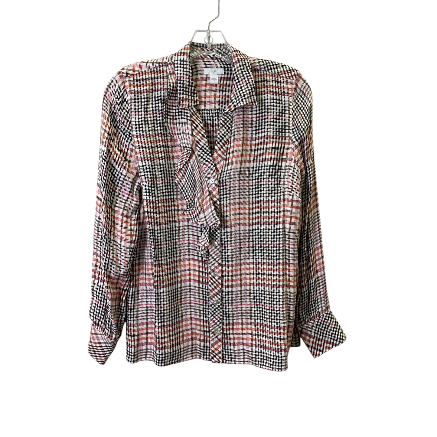 TOP LS by J. JILL In PLAID PATTERN, Size: XS