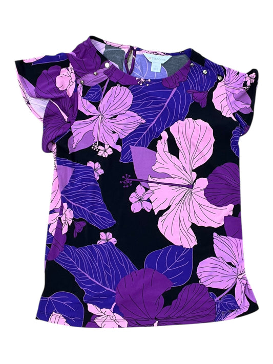 Top Ss By Liz Claiborne In Pink & Purple, Size:S