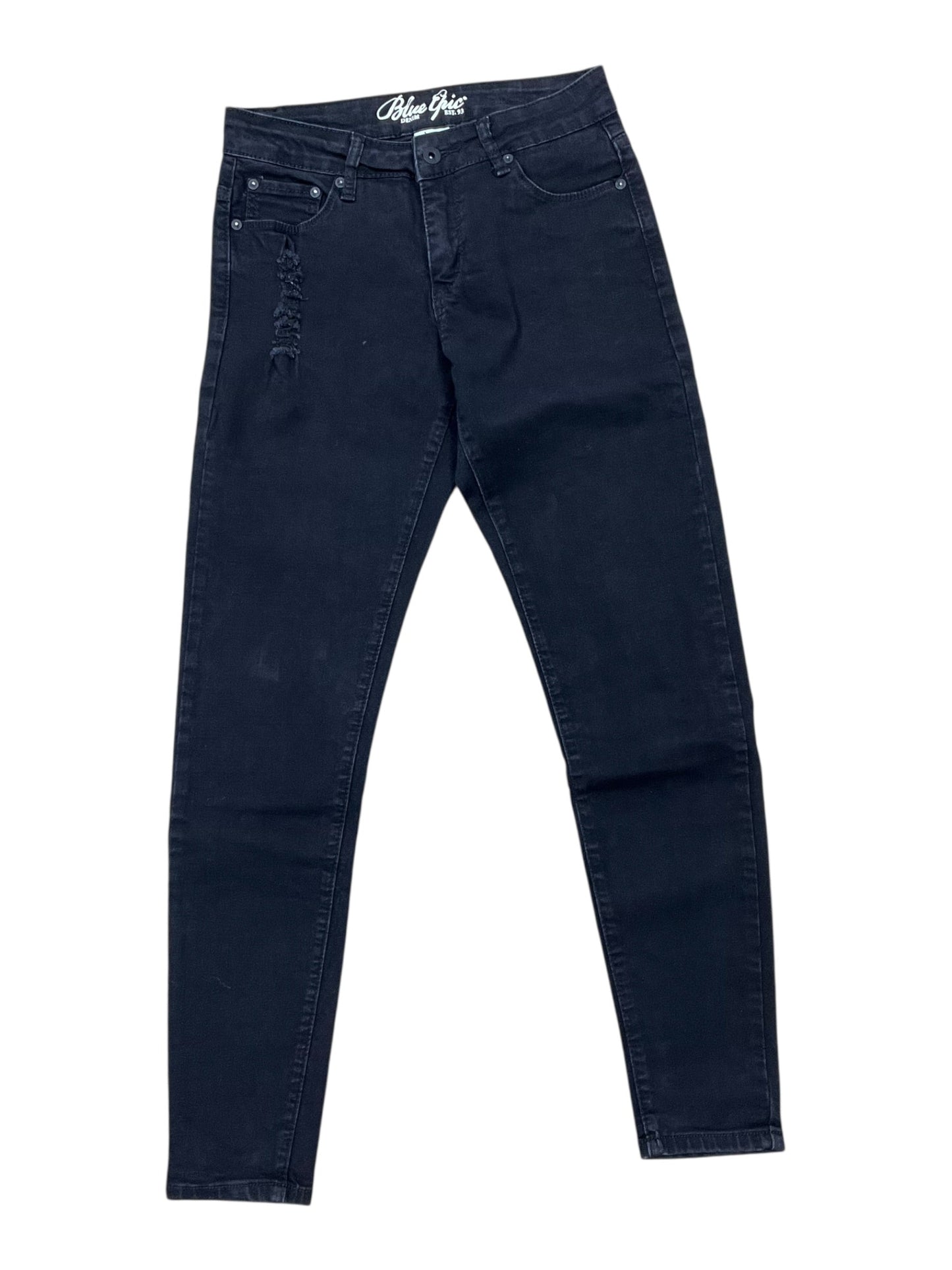 Jeans Skinny By Clothes Mentor In Black Denim, Size:2