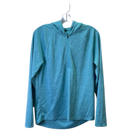 Athletic Sweatshirt Hoodie By Zella In Aqua, Size:S