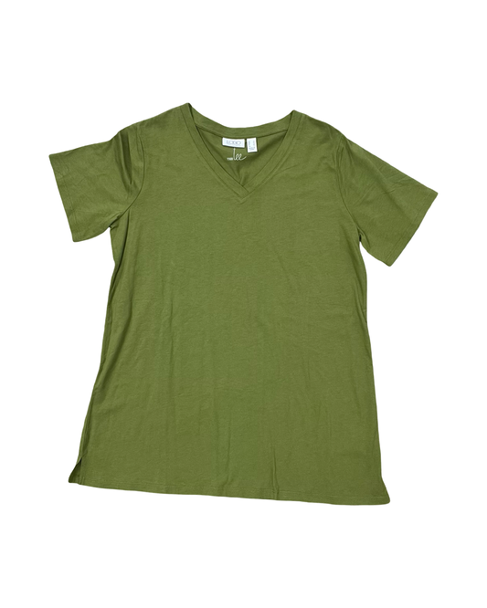 Top Ss By Logo In Green, Size:S