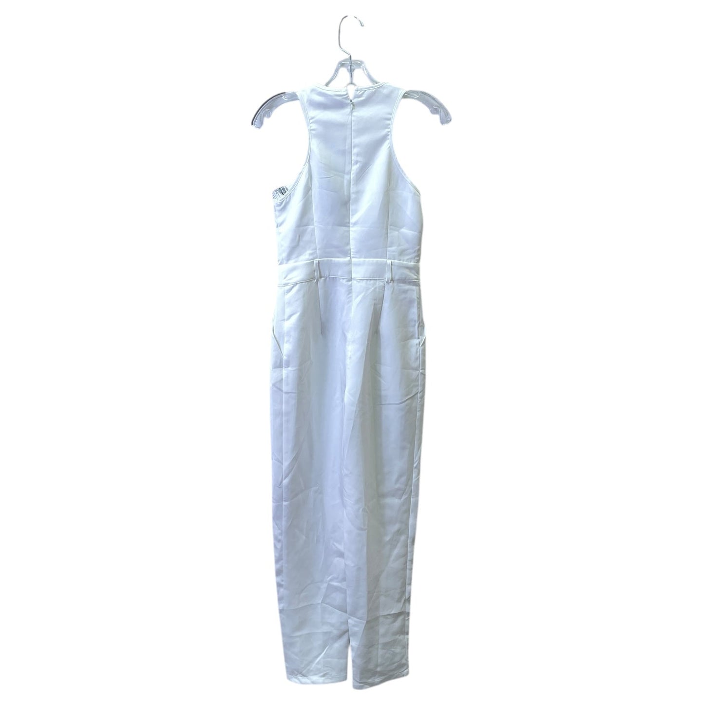 Jumpsuit By Pretty Little Thing In White, Size:4