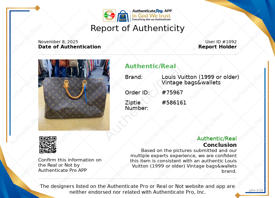 Handbag Luxury Designer By Louis Vuitton In Brown, Size:Large