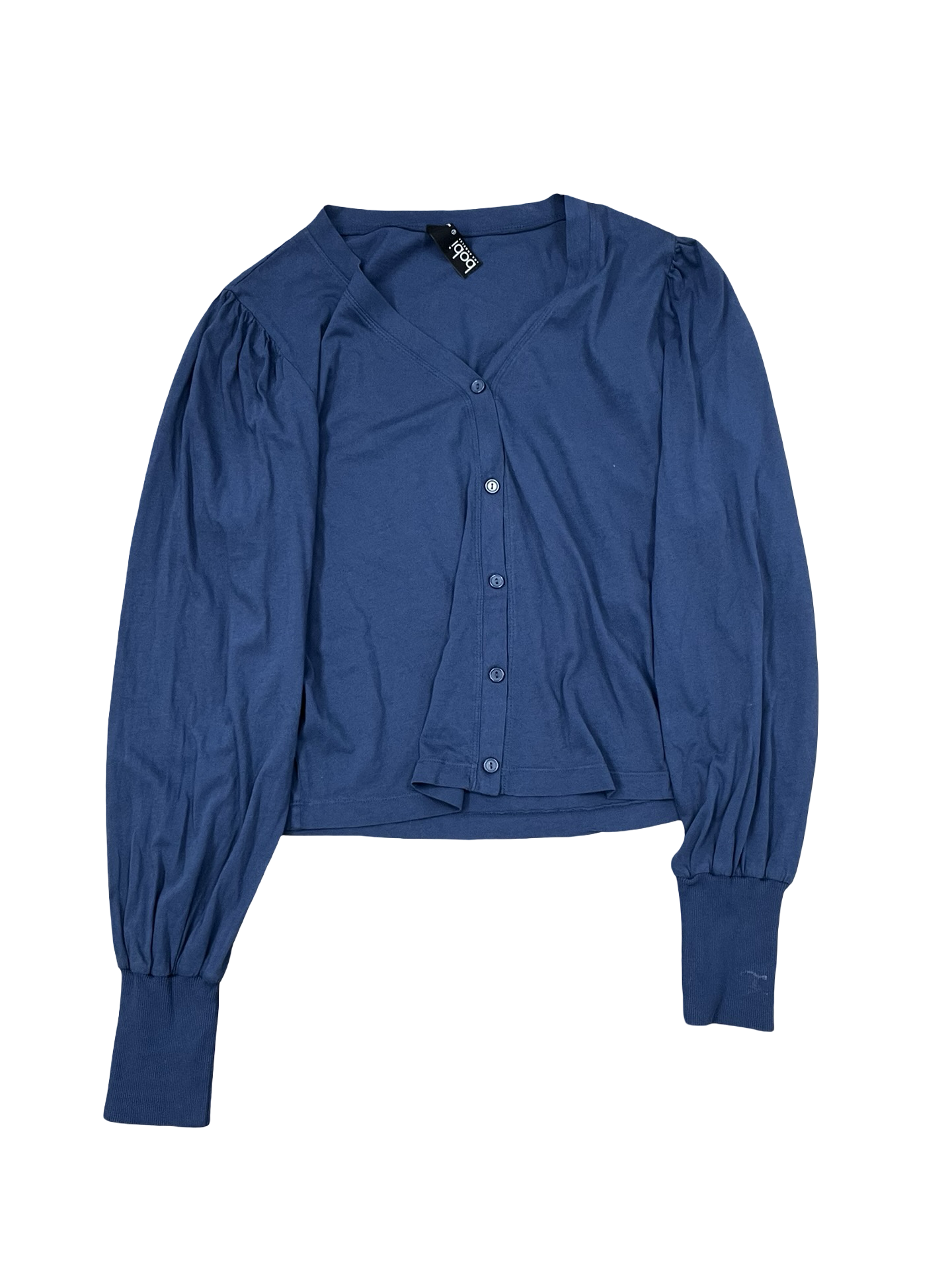 Cardigan By Bobi In Navy, Size:L