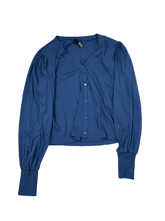 Cardigan By Bobi In Navy, Size:L