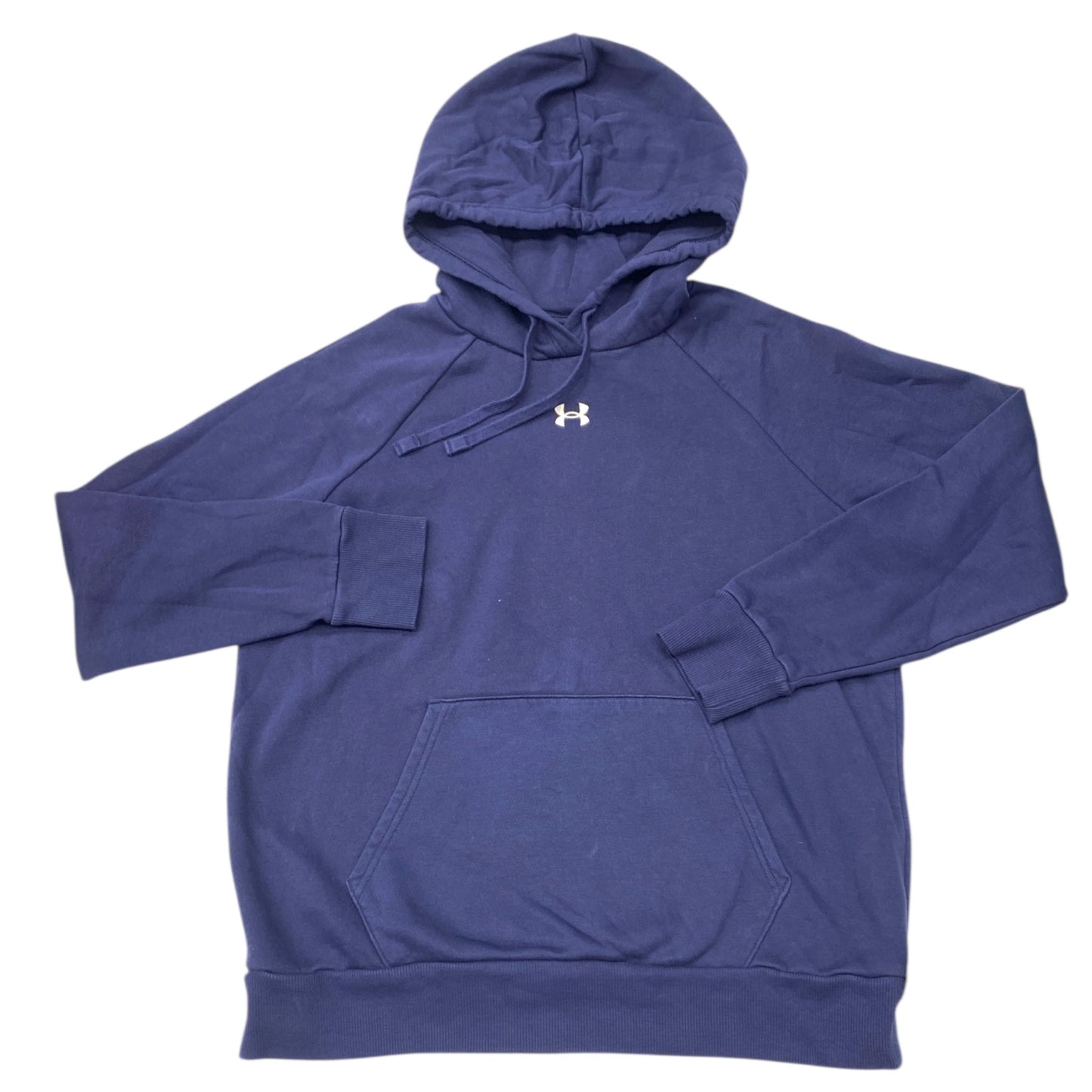 Athletic Sweatshirt Hoodie By Under Armour In Navy, Size:M