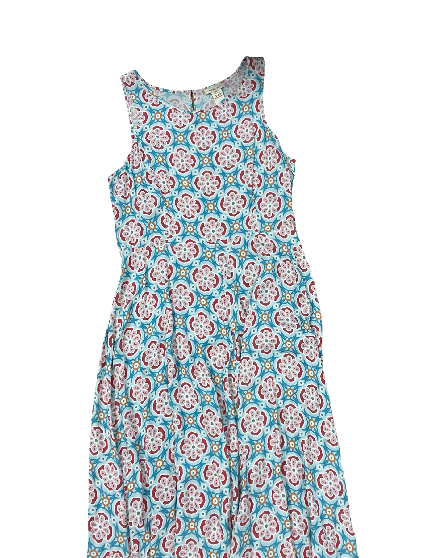 Dress Casual Maxi By Sundance In Blue & Red, Size:M