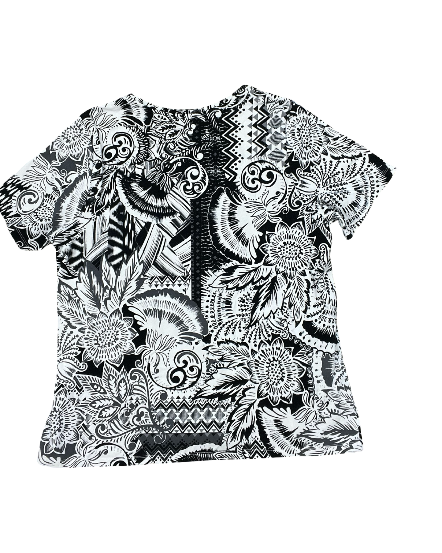 Top Ss By Cj Banks In Black & White, Size:1X