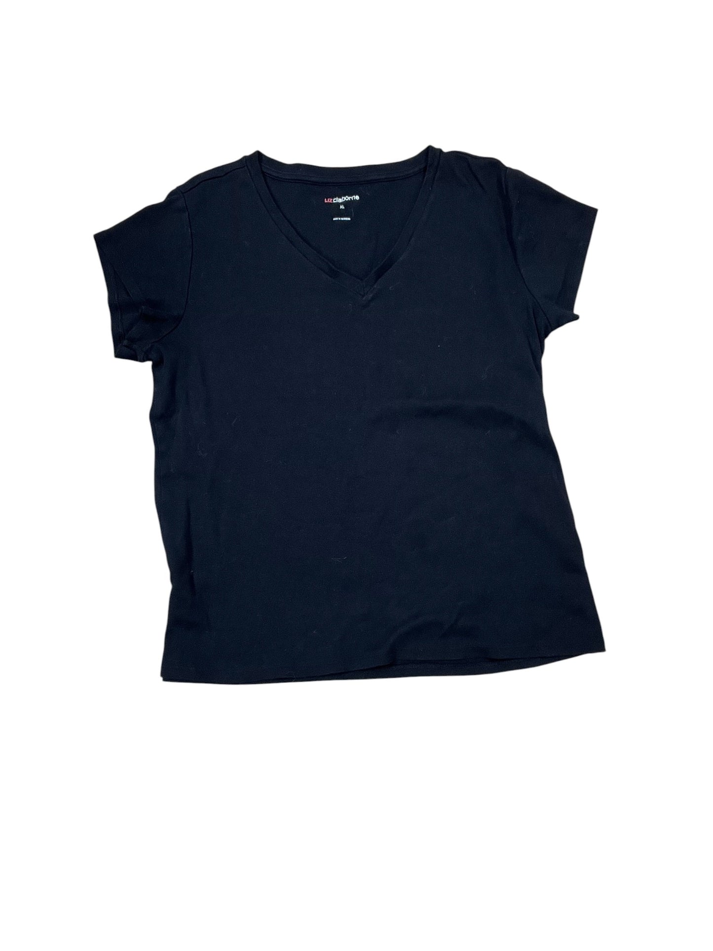 Top Ss By Liz Claiborne In Black, Size:Xl