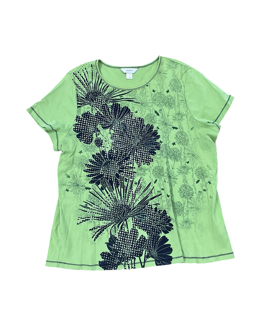 Top Ss By Cj Banks In Green, Size:1X