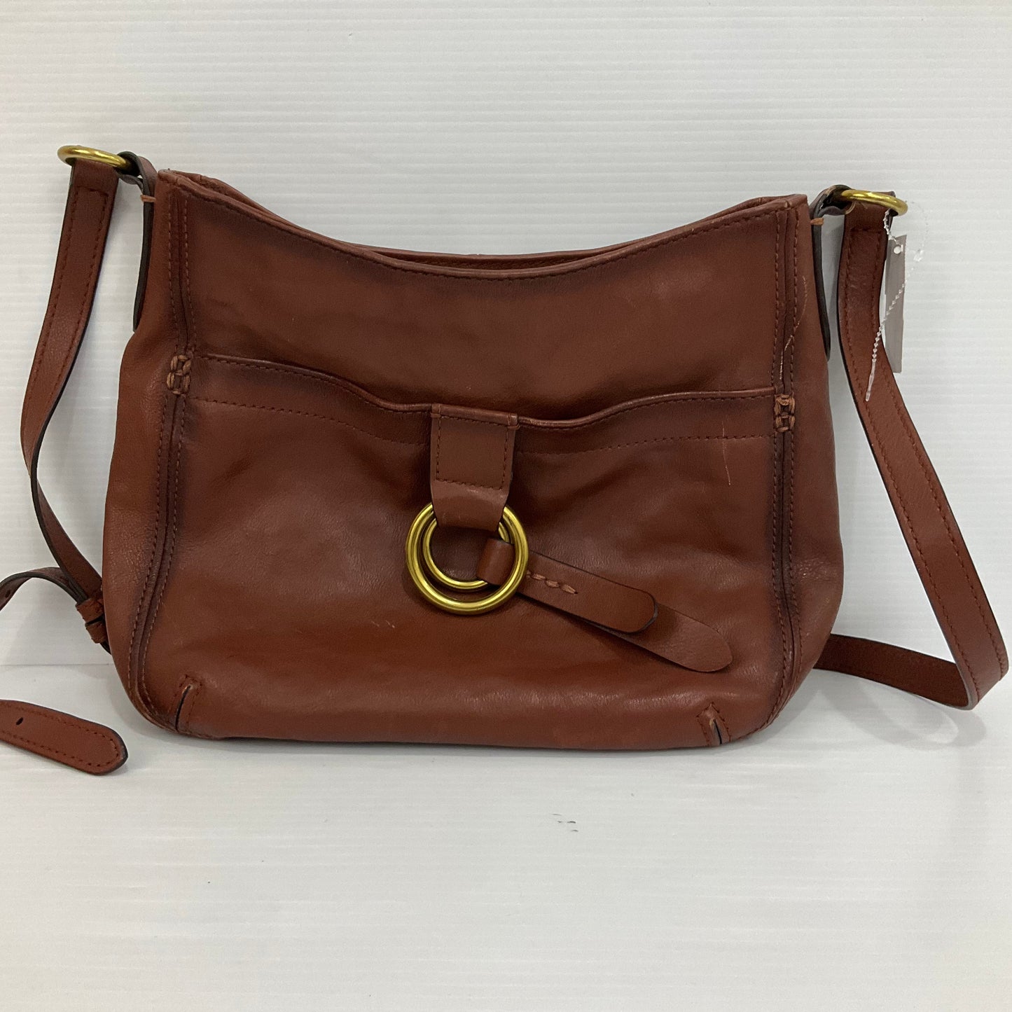 Handbag Designer By Frye In Brown, Size:Medium