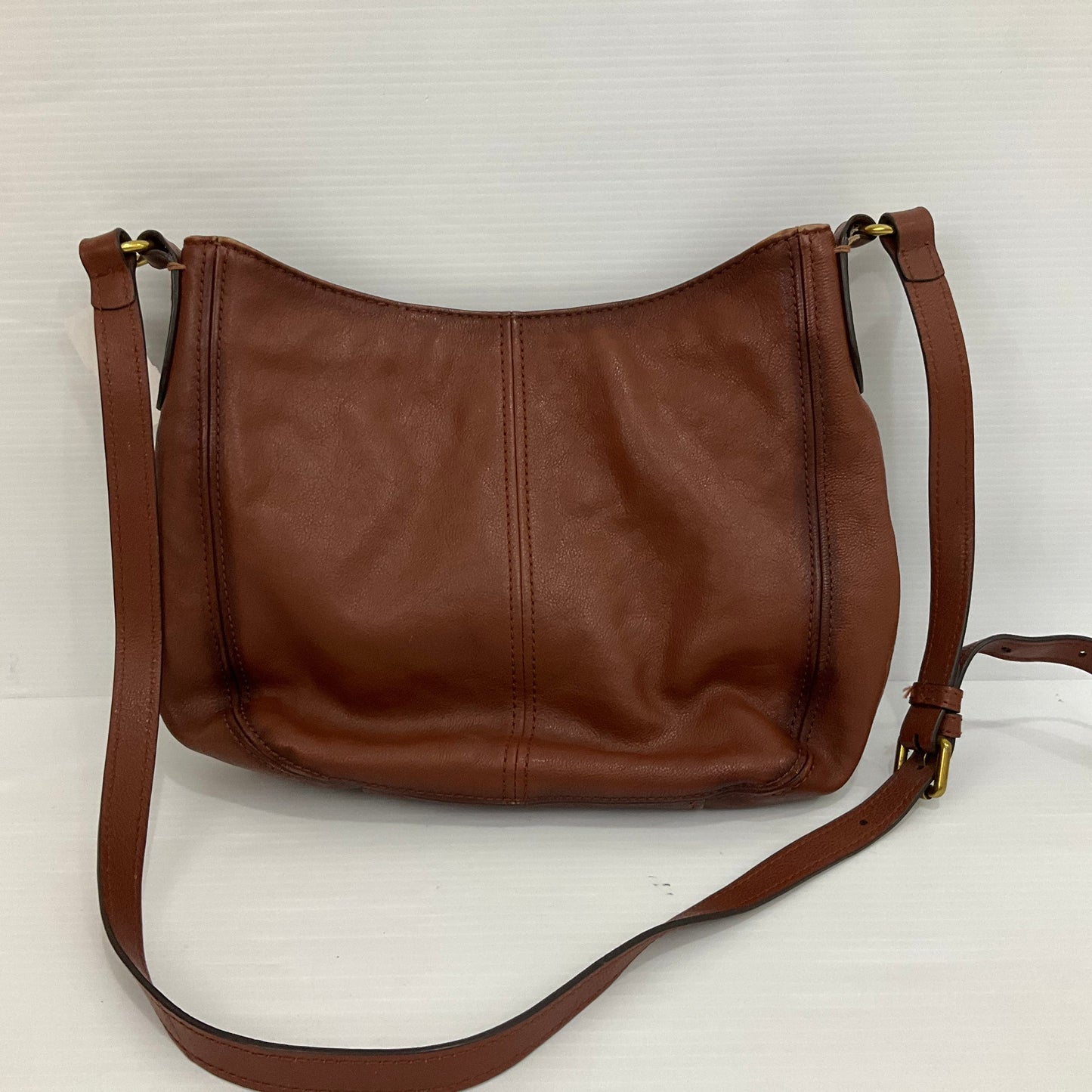 Handbag Designer By Frye In Brown, Size:Medium