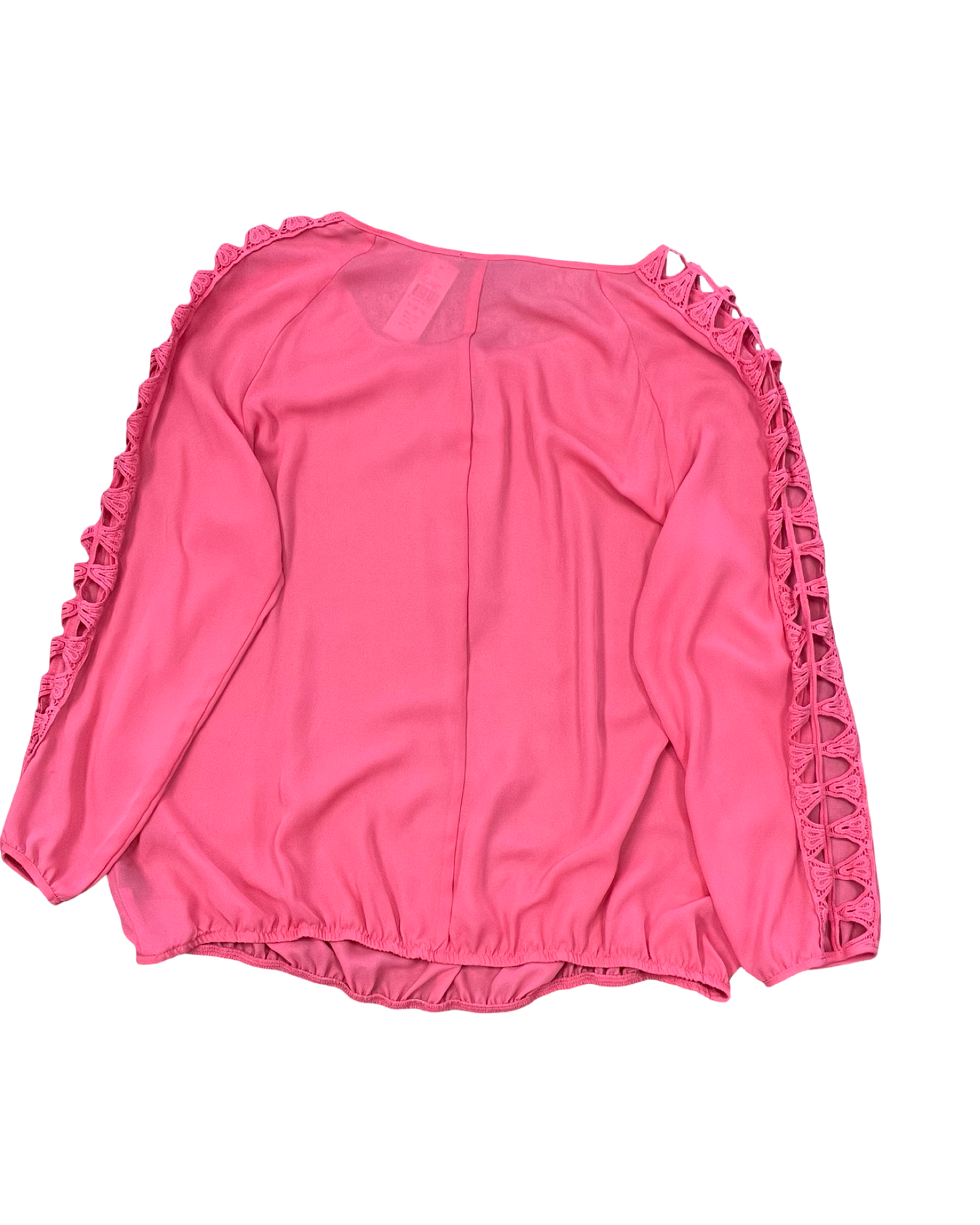 Top Ls By B. Makowsky In Coral, Size:1X