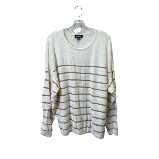 Sweater By Express In Cream, Size:Xl