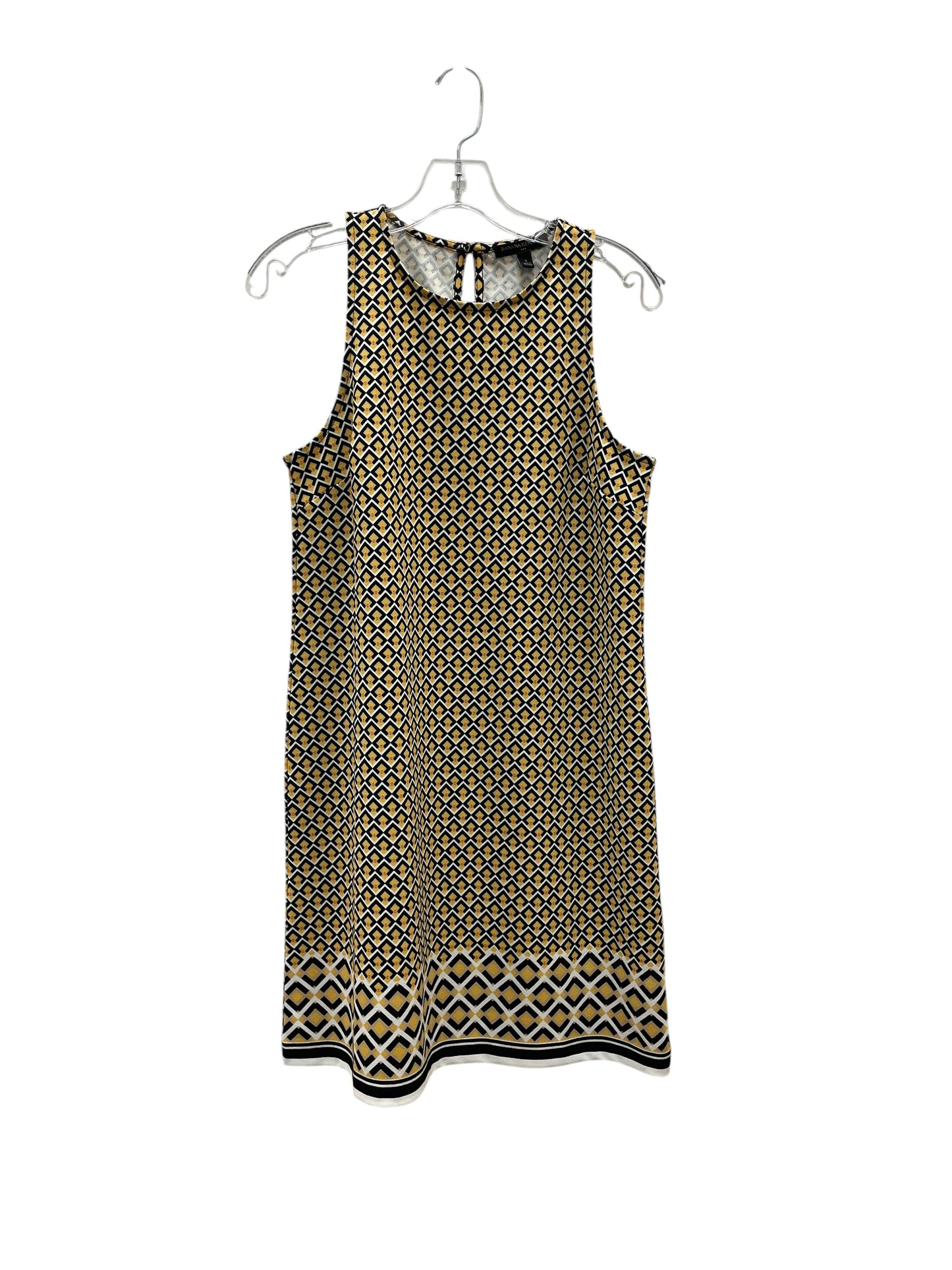Dress Casual Short By Banana Republic In Black & Yellow, Size:S