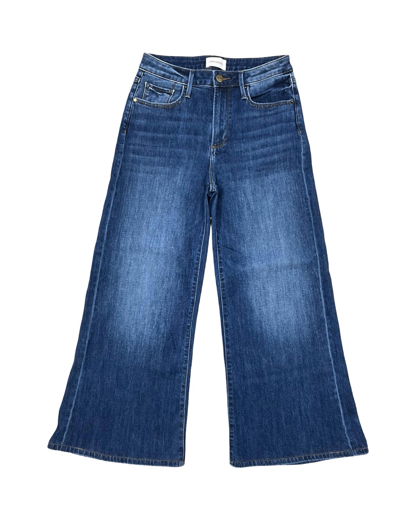 Jeans Wide Leg By Driftwood In Blue Denim, Size:4