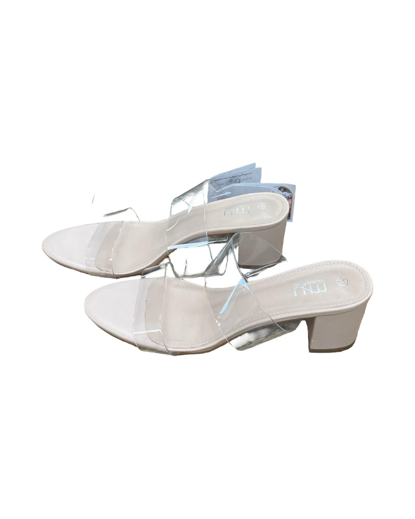 Sandals Heels Block By Clothes Mentor In Tan, Size:11