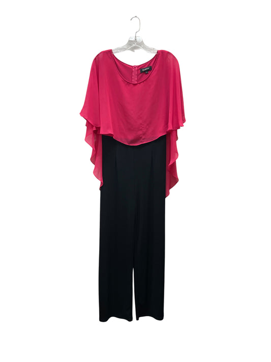 Jumpsuit By Glamour In Black & Pink, Size:6