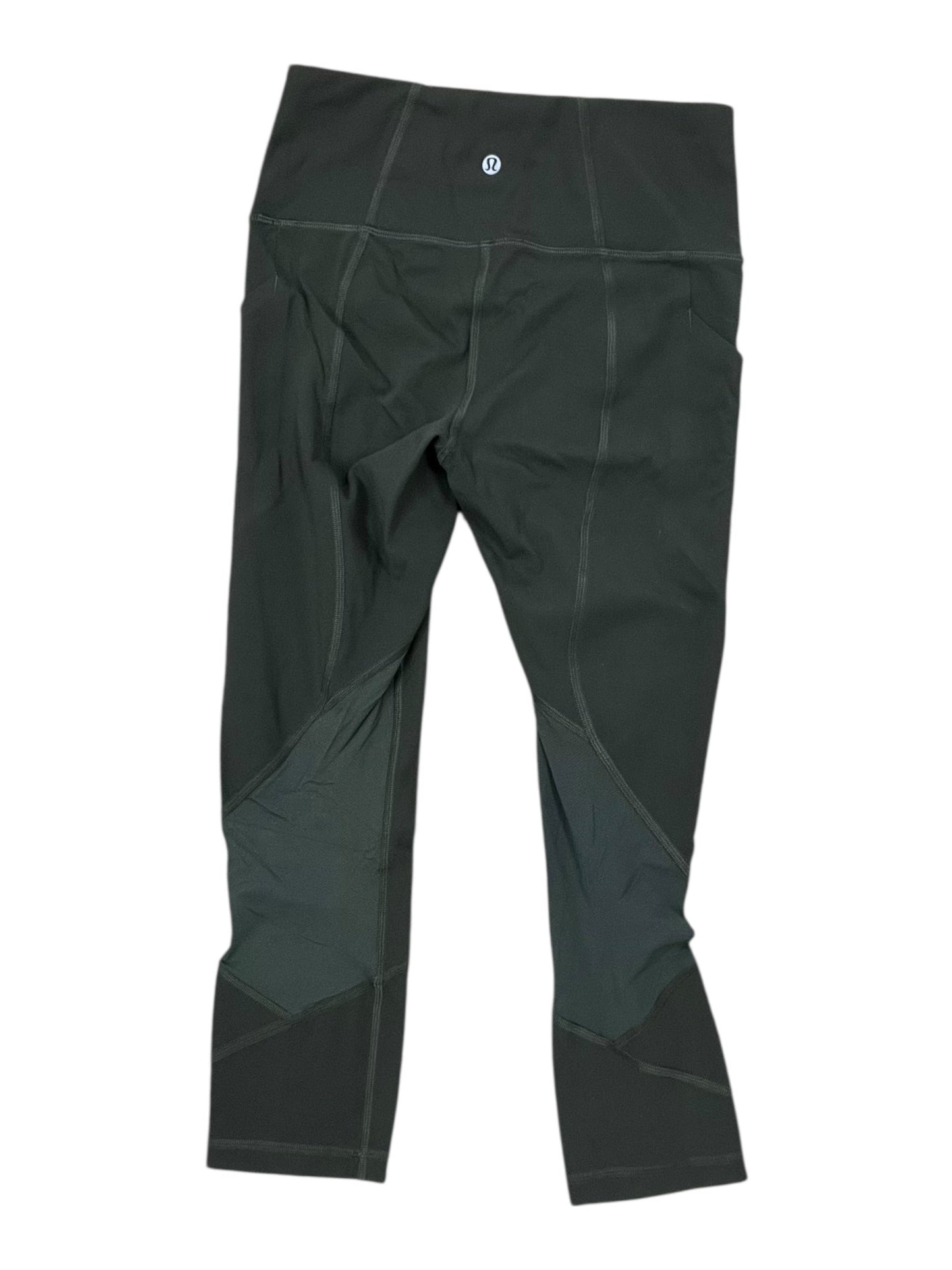 Athletic Capris By Lululemon In Green, Size:S