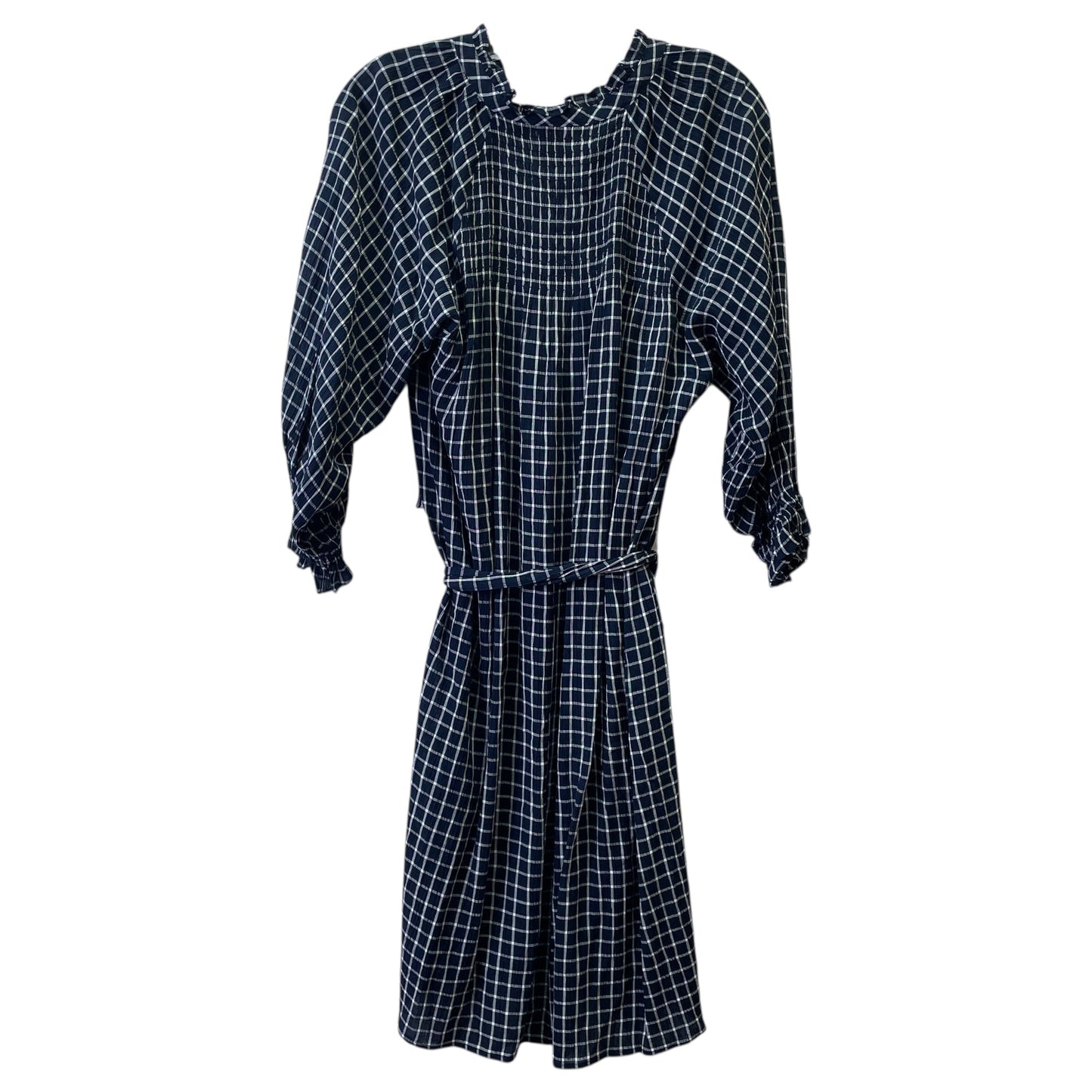 Dress Casual Short By Maeve In Blue & White, Size:S