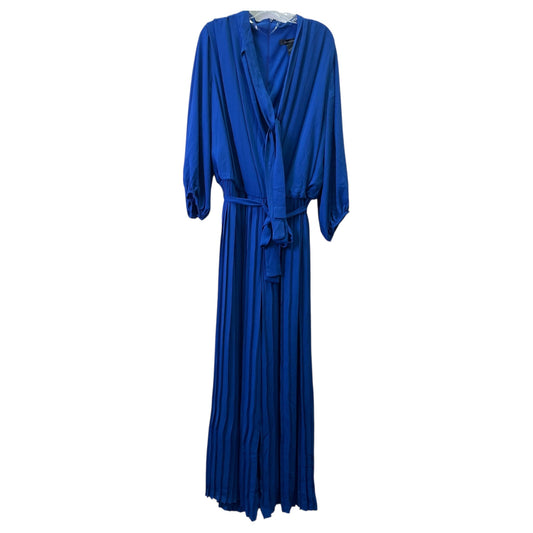 Jumpsuit By Ashley Stewart In Blue, Size:3X