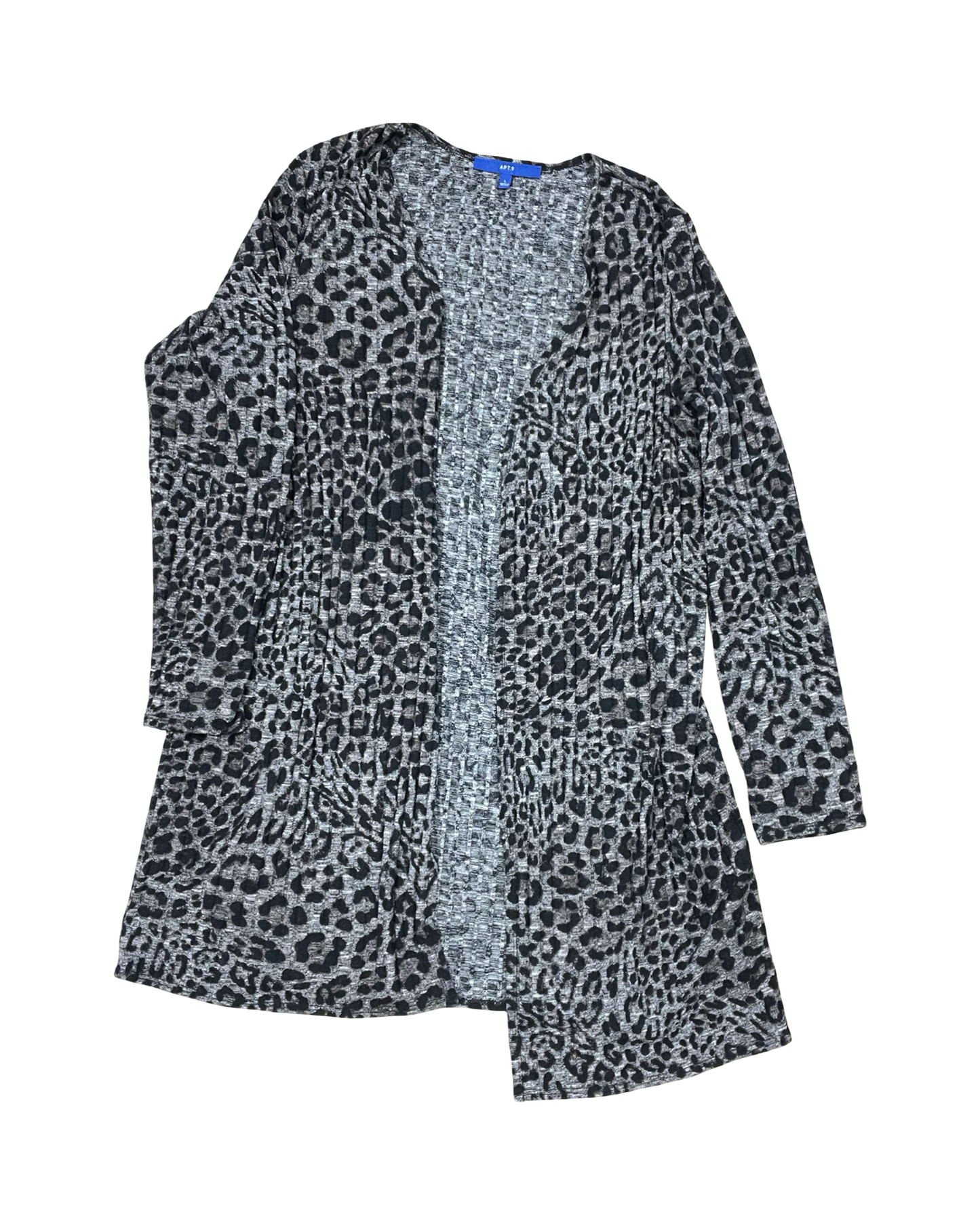 Cardigan By Apt 9 In Animal Print, Size:L