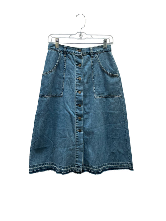 Skirt Maxi By Free People In Blue Denim, Size:0