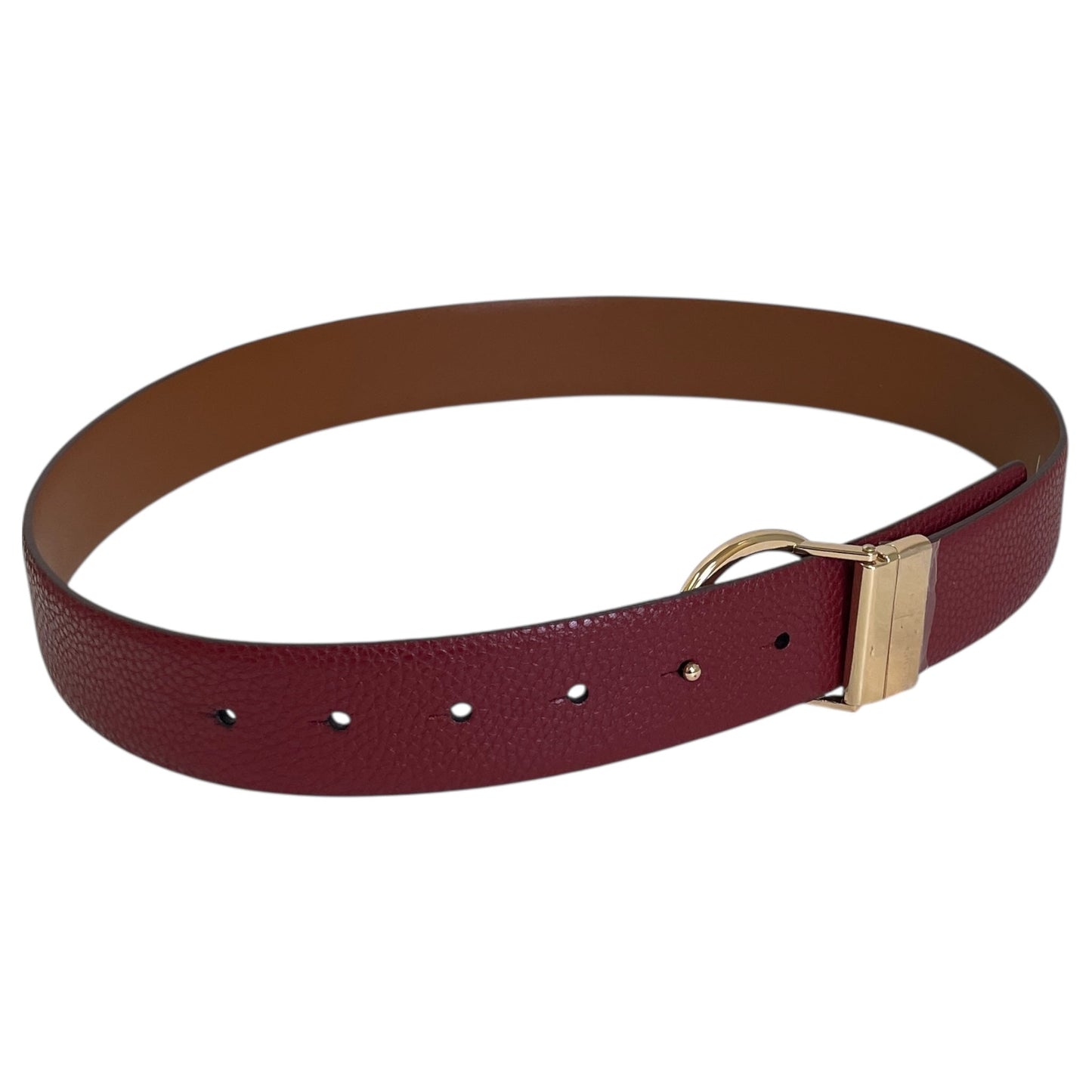 Belt Designer By Michael Kors In Brown & Red