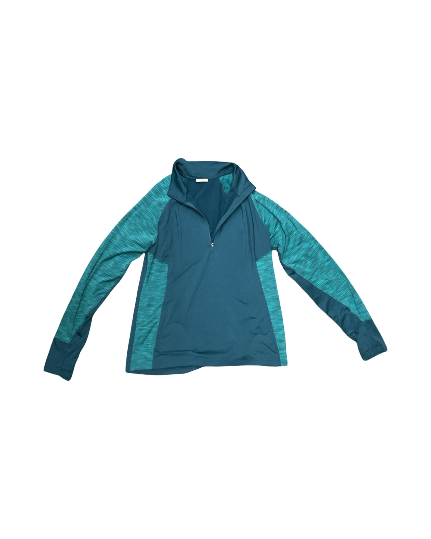 Athletic Top Ls Collar By Danskin Now In Green, Size:L