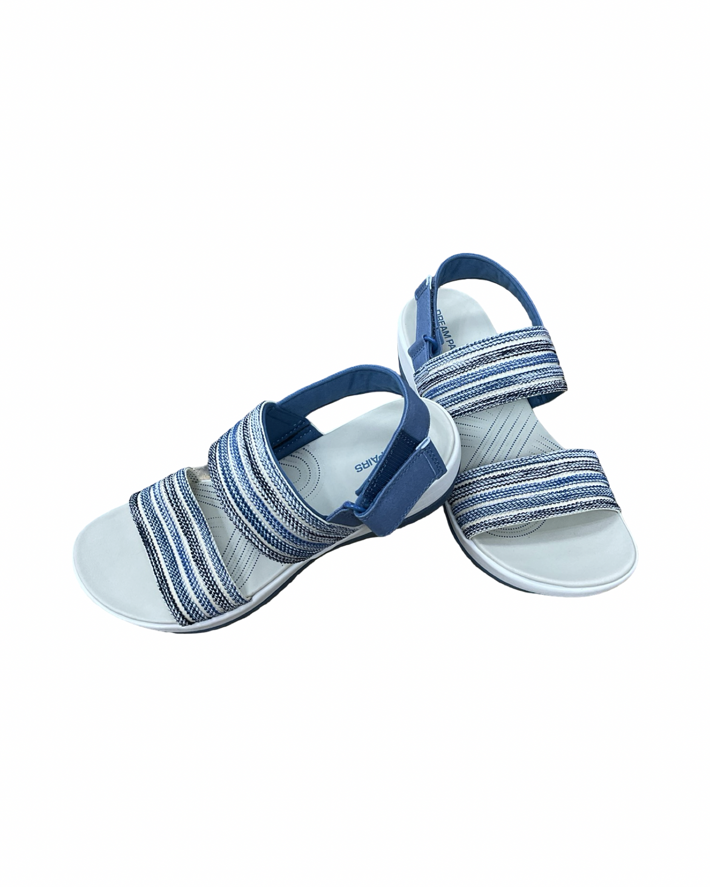 Sandals Flats By Dream Pairs In Blue & White, Size:6.5
