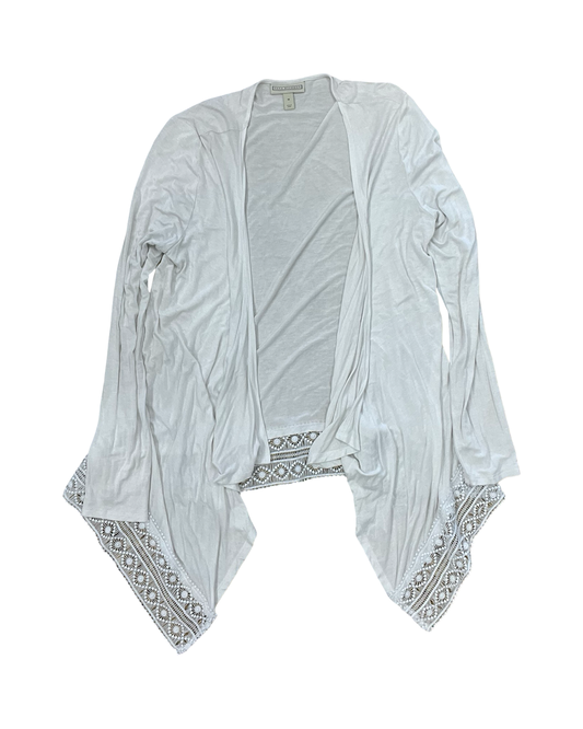 Cardigan By Dana Buchman In White, Size:M