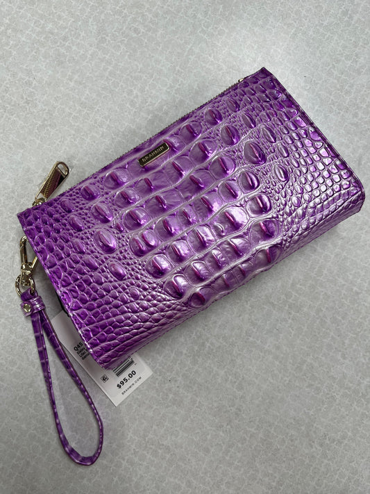 Wristlet Designer By Brahmin In Purple, Size:Medium